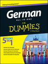 Cover image for German All-in-One For Dummies